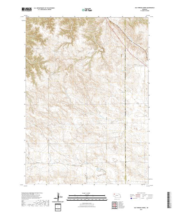 Hay Springs Creek topographic map thumbnail
