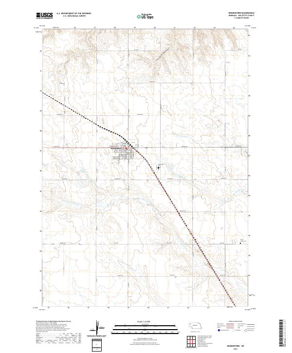 Hemingford topographic map thumbnail
