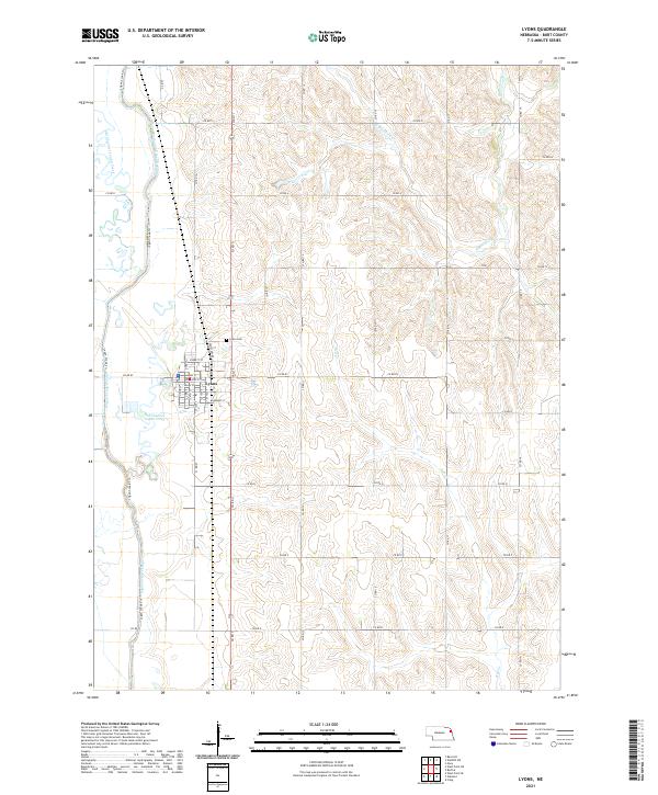 Lyons topographic map thumbnail