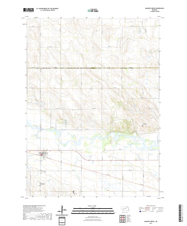 Meadow Grove topographic map thumbnail