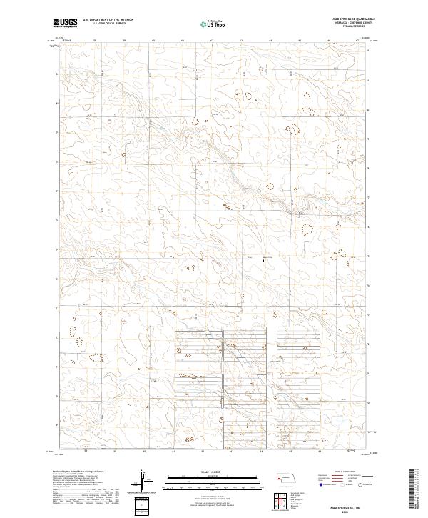 Mud Springs SE topographic map thumbnail