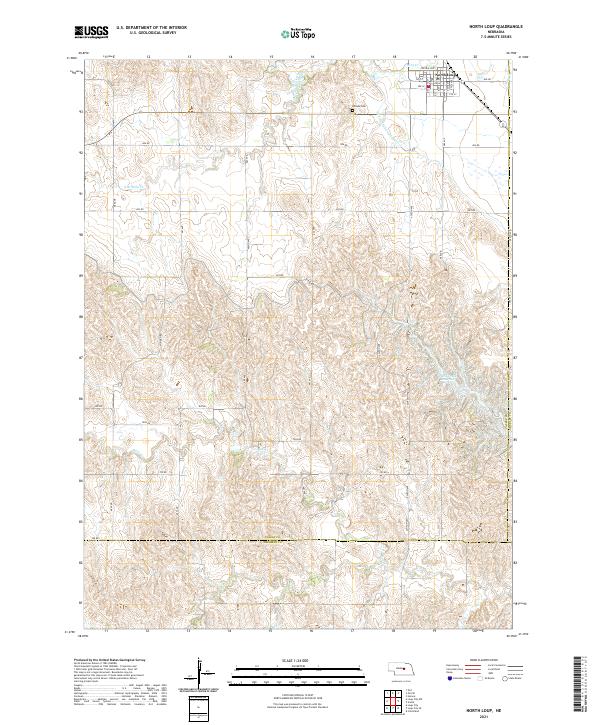 North Loup topographic map thumbnail