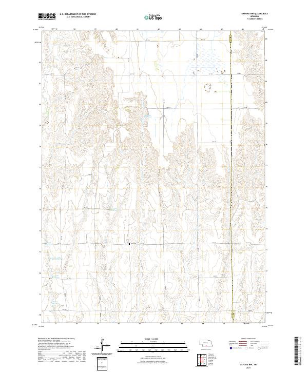 Oxford NW topographic map thumbnail