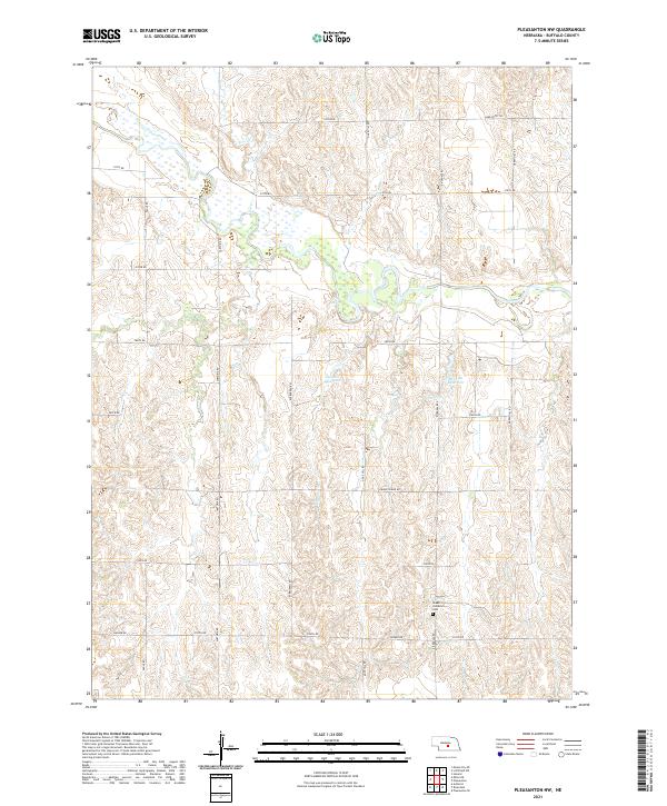 Pleasanton NW topographic map thumbnail