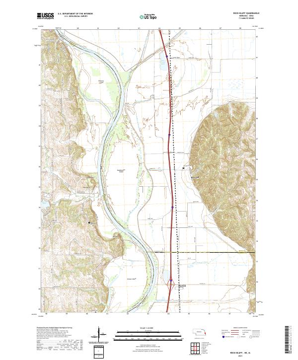 Rock Bluff topographic map thumbnail