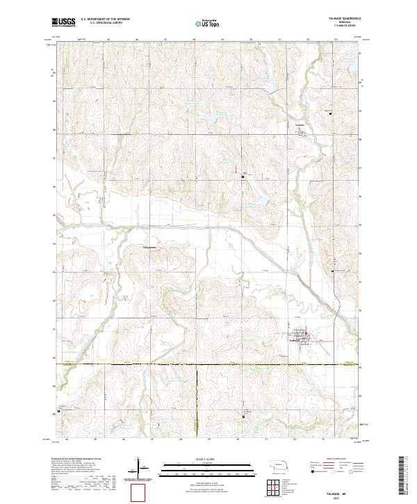 Talmage topographic map thumbnail