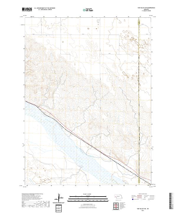 Tar Valley SW topographic map thumbnail