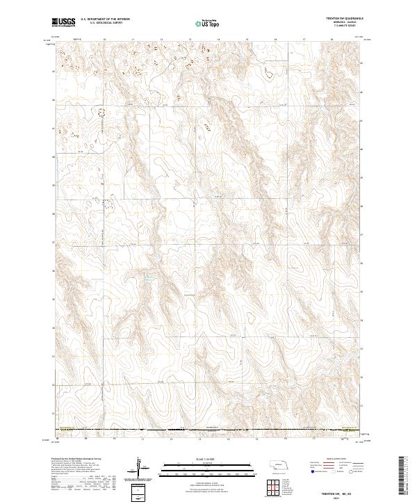 Trenton SW topographic map thumbnail