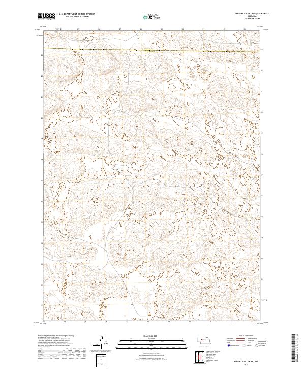 Wright Valley NE topographic map thumbnail