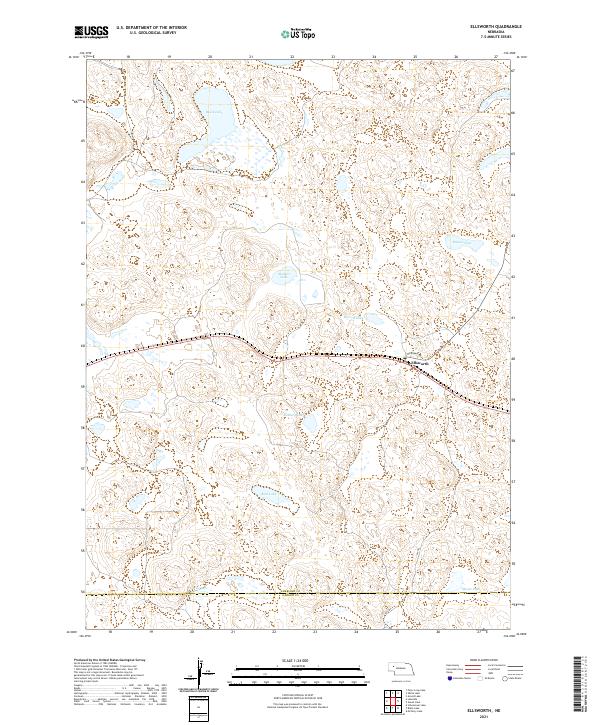 Ellsworth topographic map thumbnail