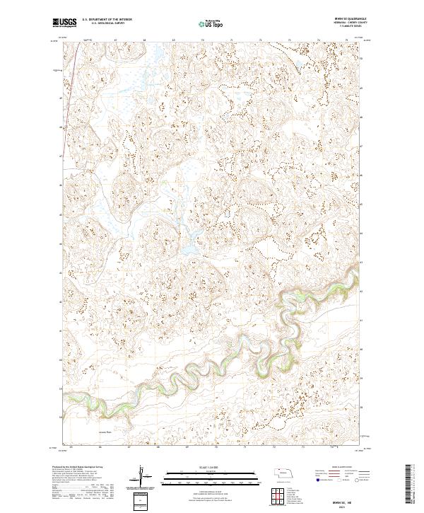 Irwin SE topographic map thumbnail