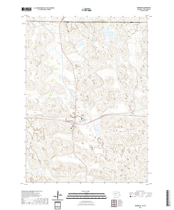 Merriman topographic map thumbnail