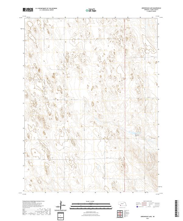 Arrowhead Lake topographic map thumbnail