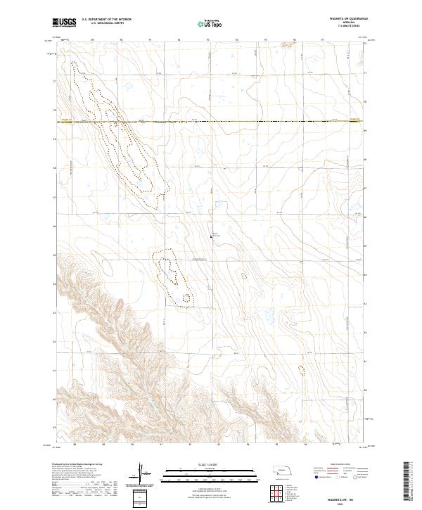 Wauneta SW topographic map thumbnail