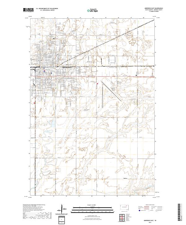 Aberdeen East topographic map thumbnail