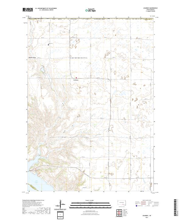 Academy topographic map thumbnail