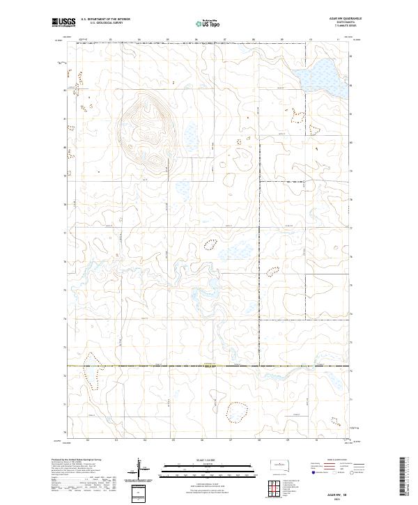 Agar NW topographic map thumbnail