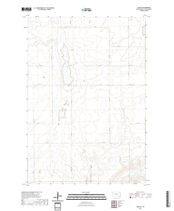 Agar SW topographic map thumbnail