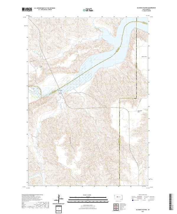 Alleman Station topographic map thumbnail