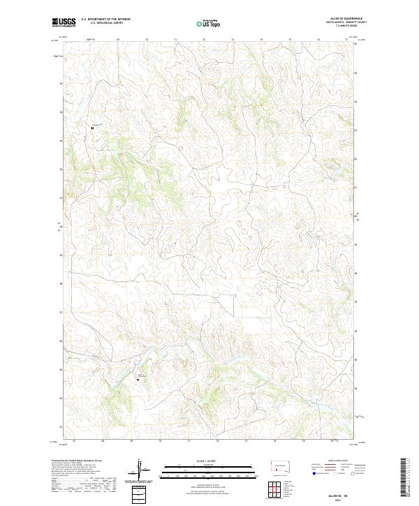 Allen SE topographic map thumbnail