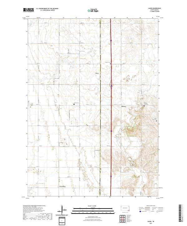 Alsen topographic map thumbnail