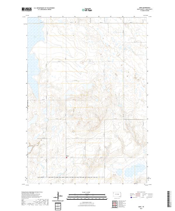 Ames topographic map thumbnail