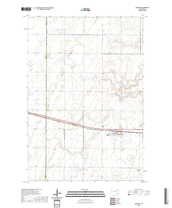Andover topographic map thumbnail