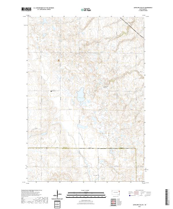 Antelope Valley topographic map thumbnail