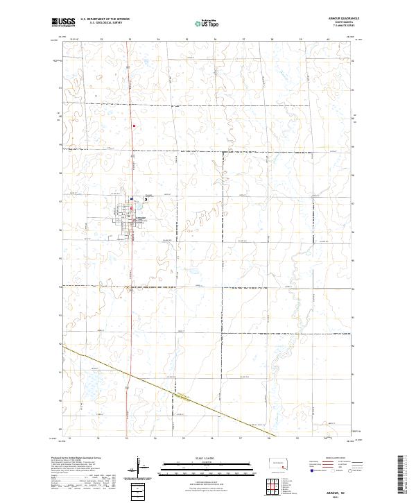 Armour topographic map thumbnail