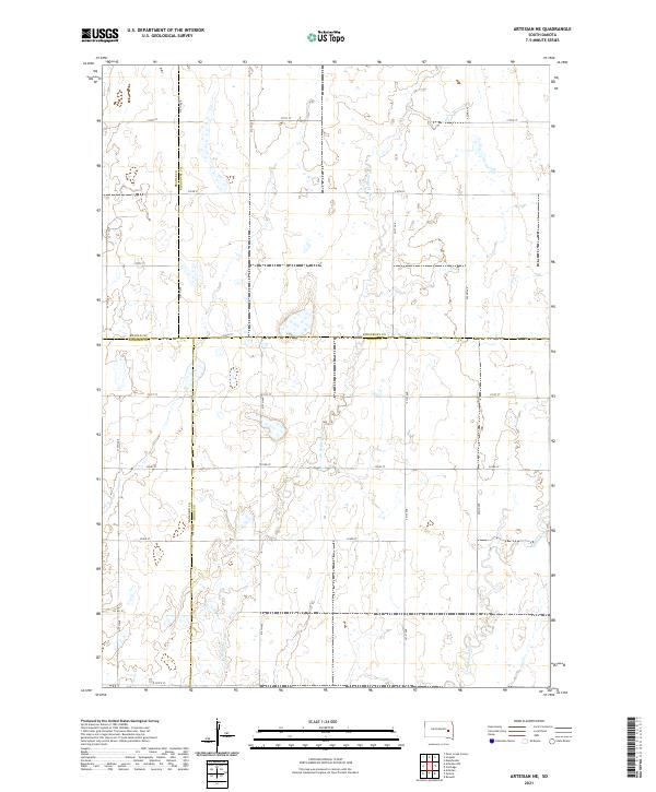 Artesian NE topographic map thumbnail
