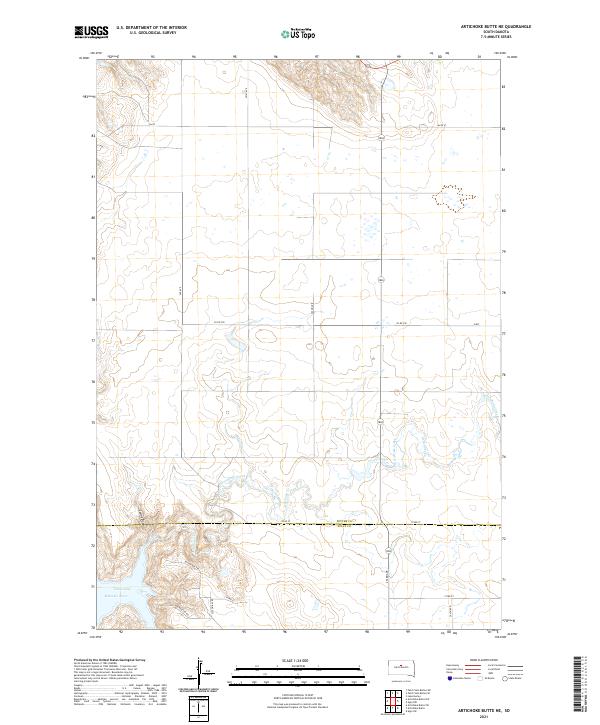 Artichoke Butte NE topographic map thumbnail