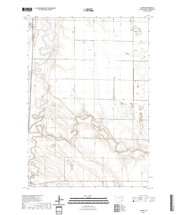 Ashton topographic map thumbnail