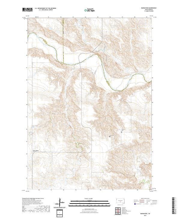 Badnation topographic map thumbnail