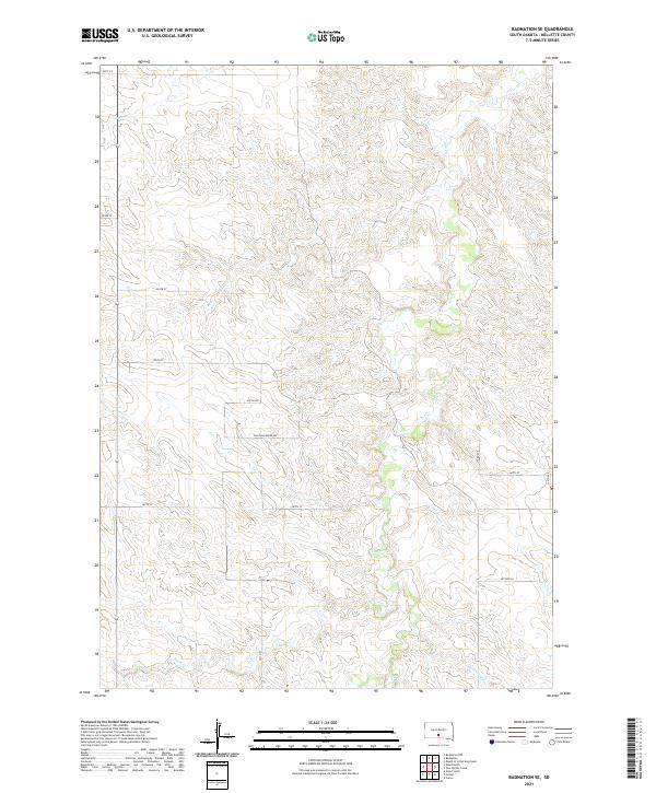 Badnation SE topographic map thumbnail