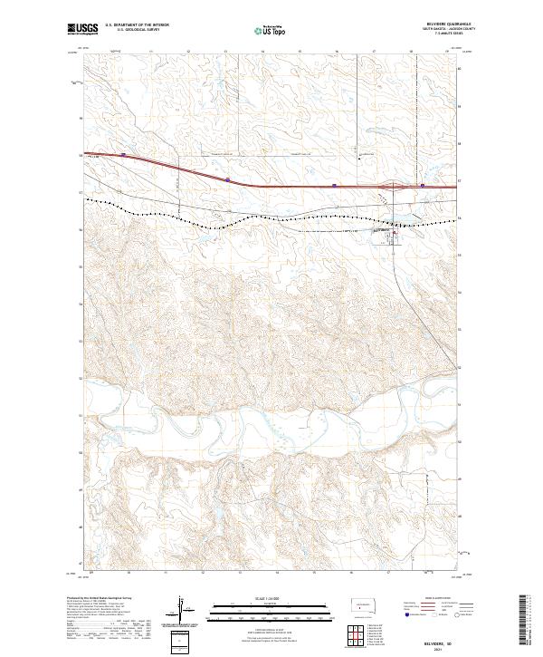 Belvidere topographic map thumbnail