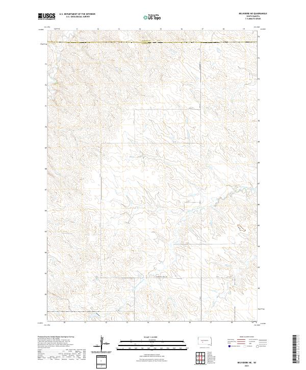 Belvidere NE topographic map thumbnail