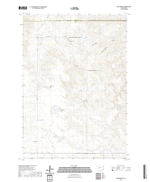 Belvidere NW topographic map thumbnail