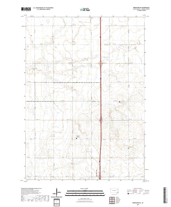 Beresford NE topographic map thumbnail