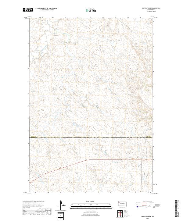 Beverly Creek topographic map thumbnail