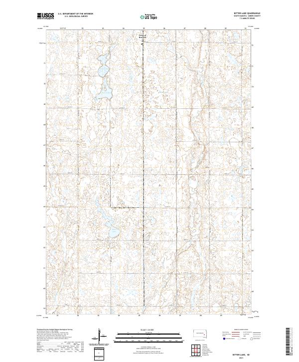 Bitter Lake topographic map thumbnail