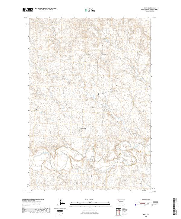 Bixby topographic map thumbnail
