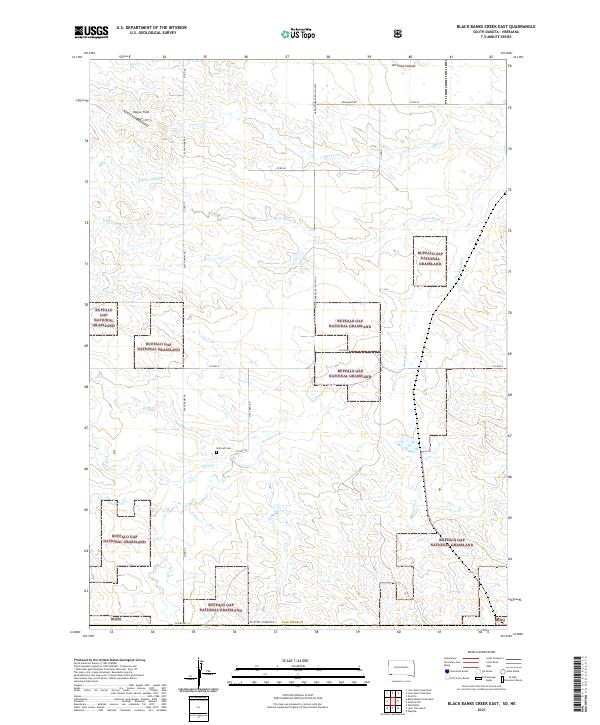 Black Banks Creek East topographic map thumbnail