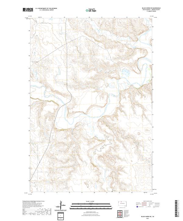 Black Horse NE topographic map thumbnail