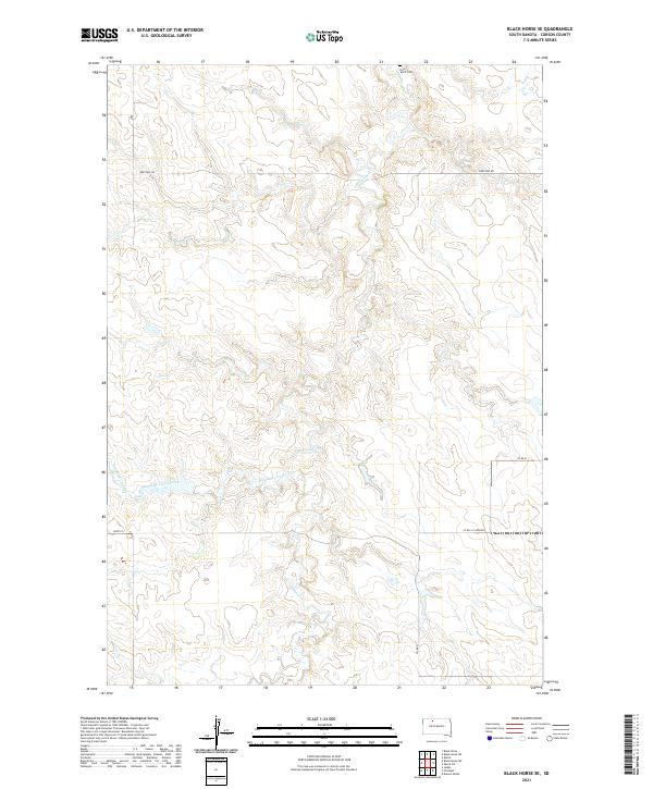 Black Horse SE topographic map thumbnail