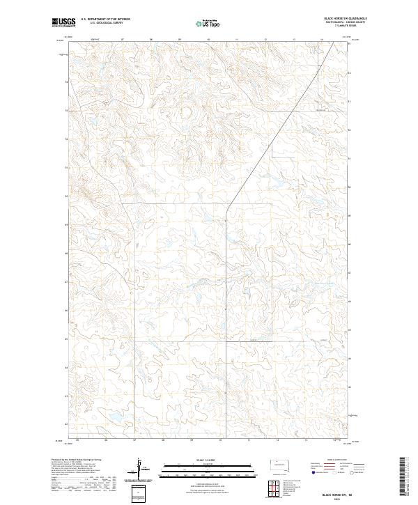 Black Horse SW topographic map thumbnail
