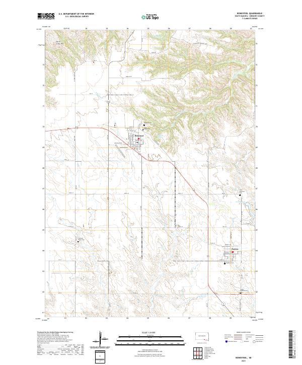 Bonesteel topographic map thumbnail