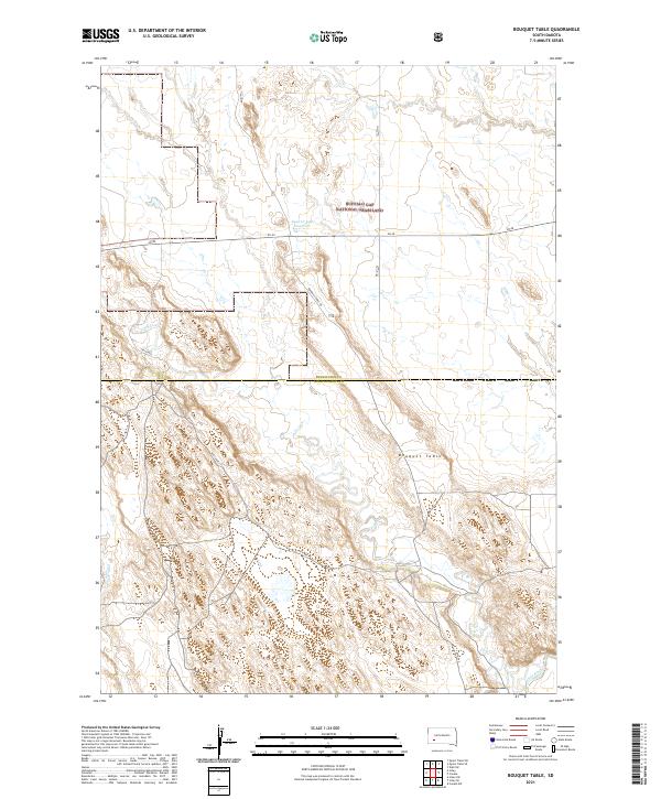 Bouquet Table topographic map thumbnail