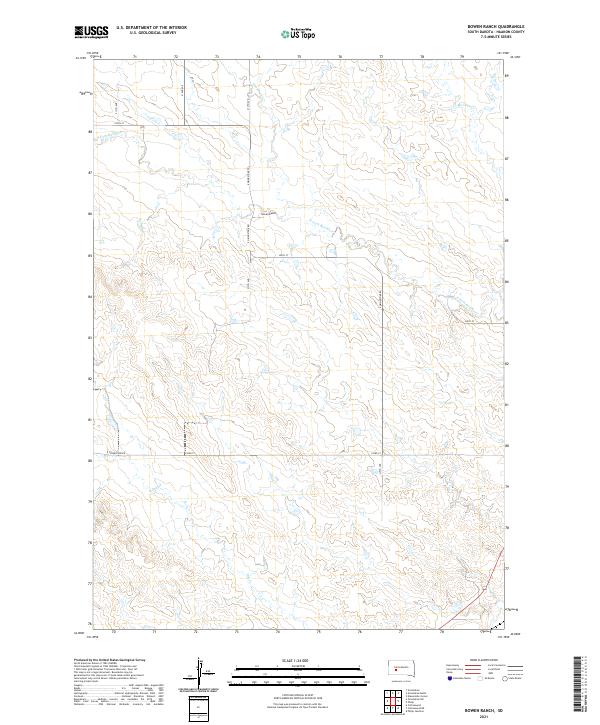 Bowen Ranch topographic map thumbnail