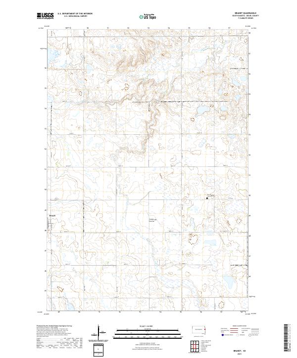 Brandt topographic map thumbnail