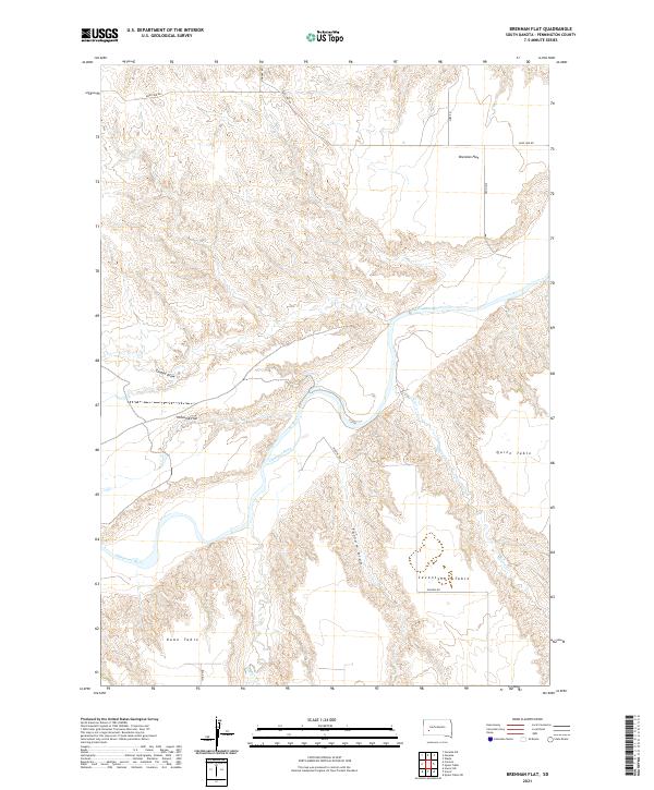 Brennan Flat topographic map thumbnail